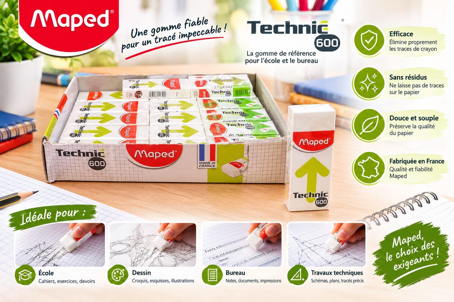 Gomme technic 600 Maped