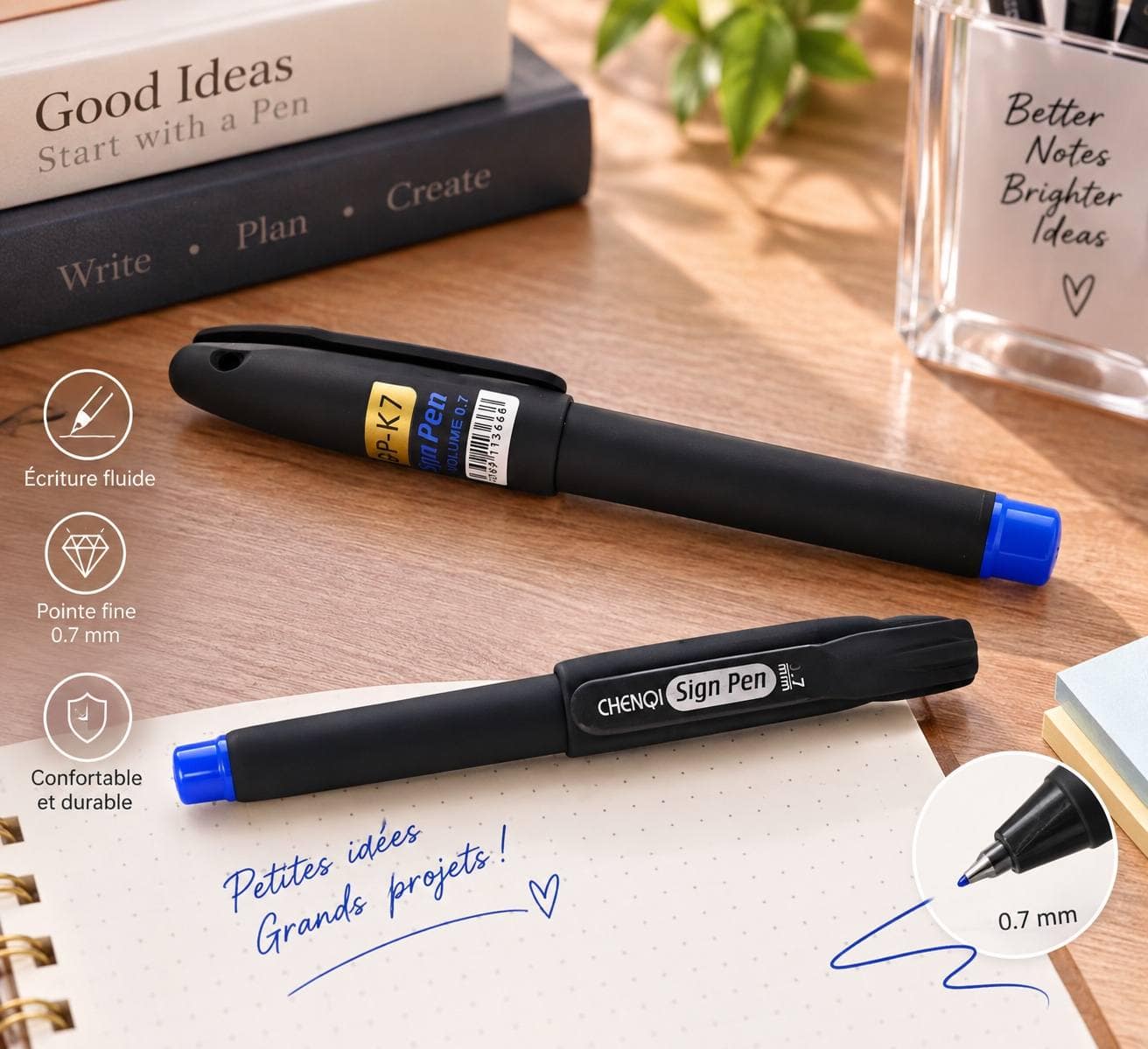 Stylo de signature gel 0.7mm