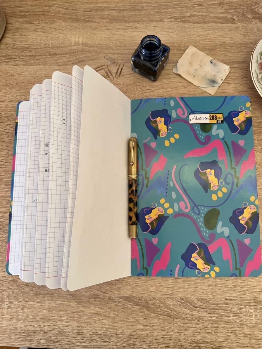دفتر ملاحظات كبير مجمّع غلاف مقوى (Grand Cahier Broché) - 288 صفحة - شبكة مربعات صغيرة 5×5